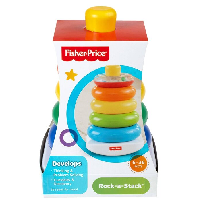 Fisher-Price Fisher-Price Brilliant Basics Rock-a-Stack Baby Toy 6m+ Fixed SizeProduct Thumbnail