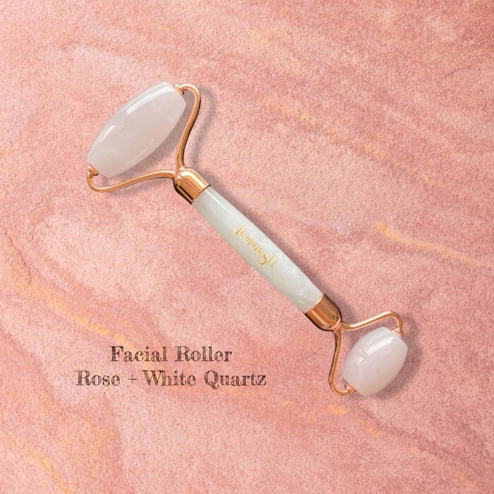 Lammaste Facial Roller | White Quartz | Rose Quartz Fixed SizeProduct Thumbnail