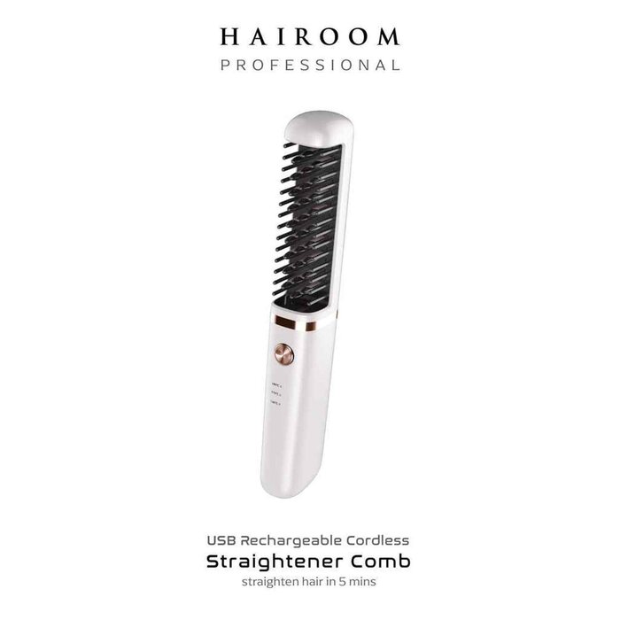 HAIROOM Cordless Rechargeable Ceramic Hair Straightener Brush Fixed SizeProduct Thumbnail