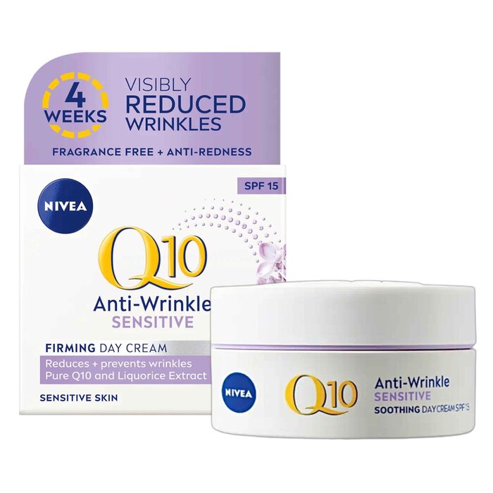 Nivea Q10 Power Anti Wrinkle Sensitive Firming Day Cream (SPF15) 50mlProduct Thumbnail