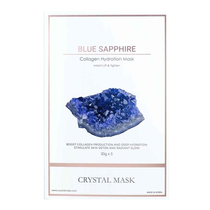 クリスタルマスク Crystal Mask (Hydro-Tightening) 600sec Blue Sapphire Collagen  Hydration Mask (1 Box) BlueSapphire マスク Free Worldwide Shipping  Strawberrynet JP
