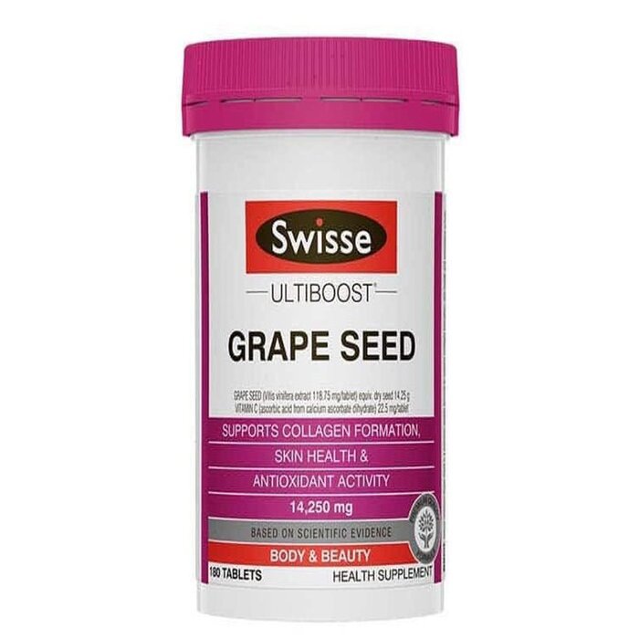 undefined Australian Swisse Grape Seed Extract 180 Capsules Fixed sizeProduct Thumbnail