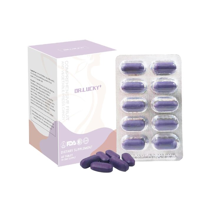 Dr.Lucky+ COMPREHENSIVE FRUIT AND VEGETABLE PRESS CANDY 60 tablet