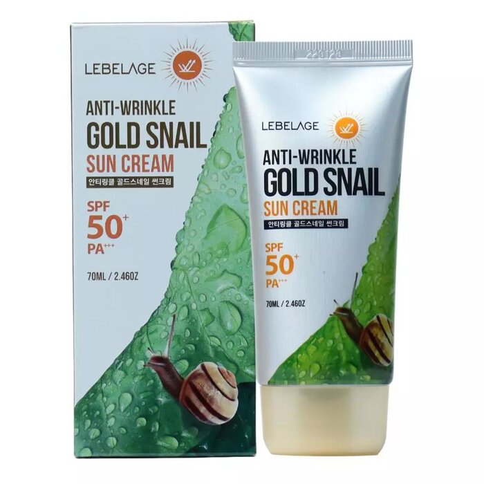 Lebelage Anti Wrinkle Gold Snail Sun Cream Ml Sun Care Bronzers