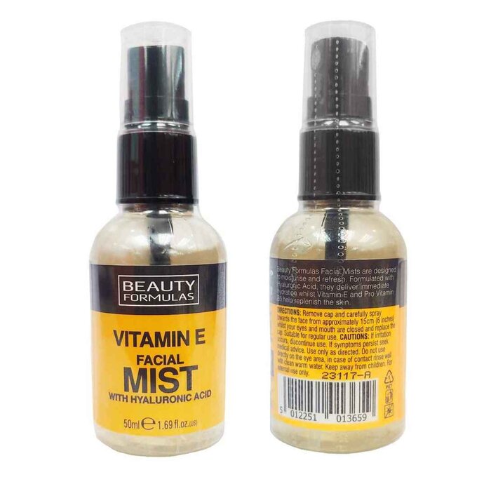 美容フォーミュラ Beauty Formulas Vitamin E Facial Mist with Hyaluronic Acid 50mlProduct Thumbnail