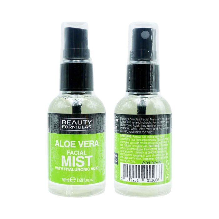 美容フォーミュラ Beauty Formulas Aloe Vera Facial Mist with Hyaluronic Acid 50mlProduct Thumbnail