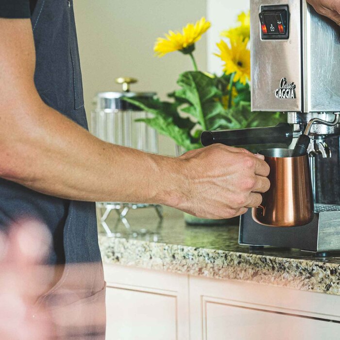 Barista & Co Stainless Steel Coffee Milk Frothing Jug & Pitcher 600ml