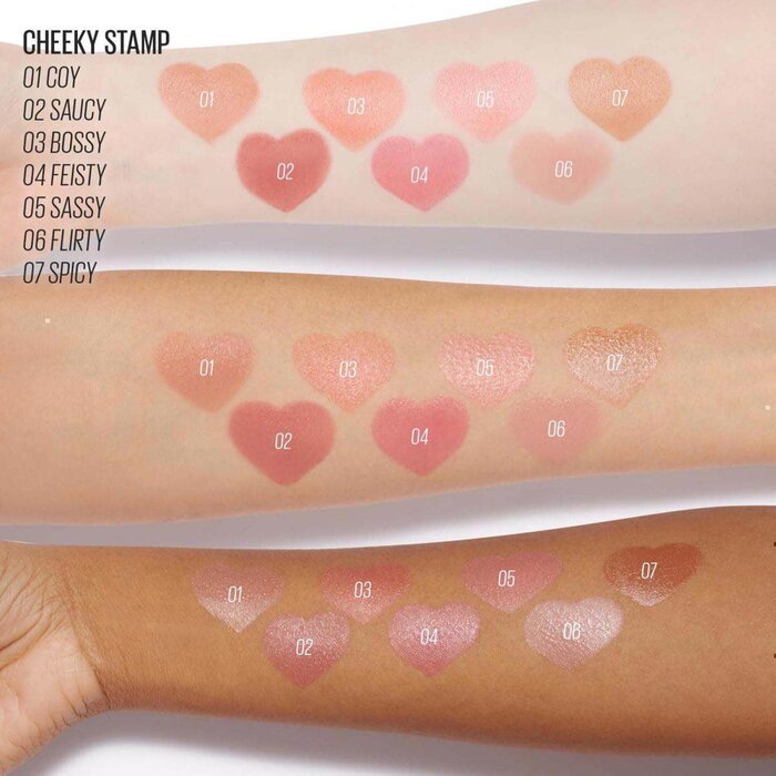 KAJA Beauty CHEEKY STAMP 5 shades are available bouncy liquid