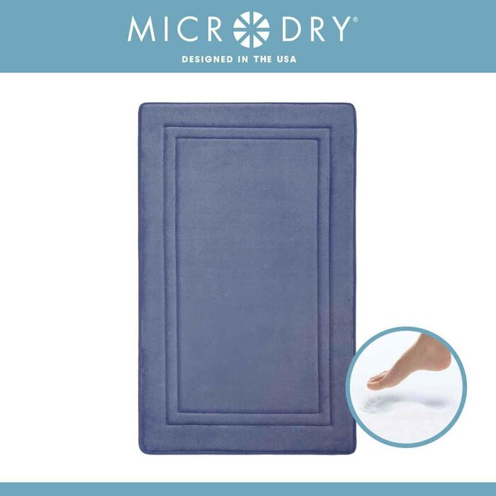 Microdry Quick Drying Memory Foam Bath Mat