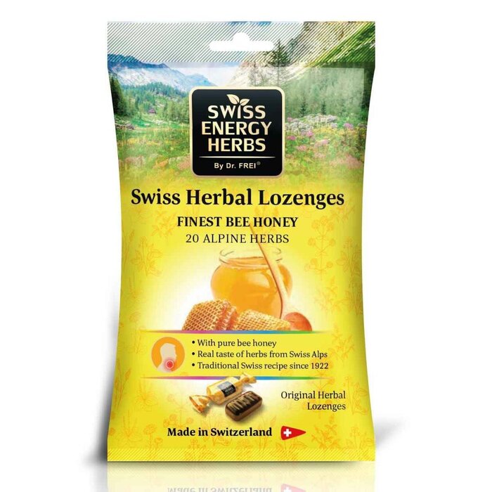SWISS ENERGY Herbal Lozenges 20Herbs + Honey 75g USA