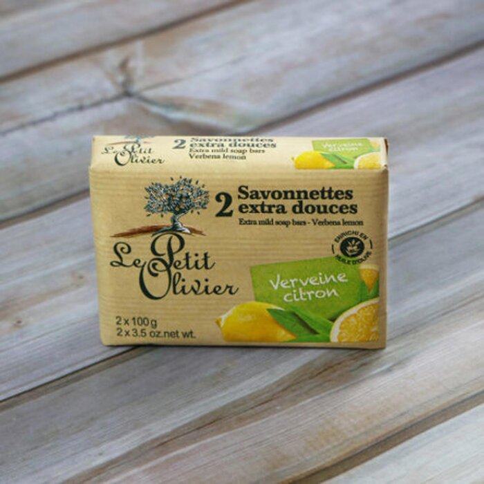 르 쁘띠 올리비에 Le Petit Olivier Verbena Lemon Extra Mild Soap Bars - 2 x 100g Fixed SizeProduct Thumbnail