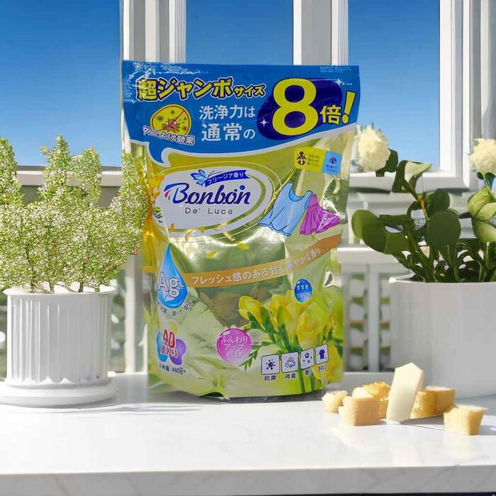 Bon Bon Japan BON BON Silver Ion Antibacterial Gel Laundry Beads Freesia flavor(40PCS) Fixed