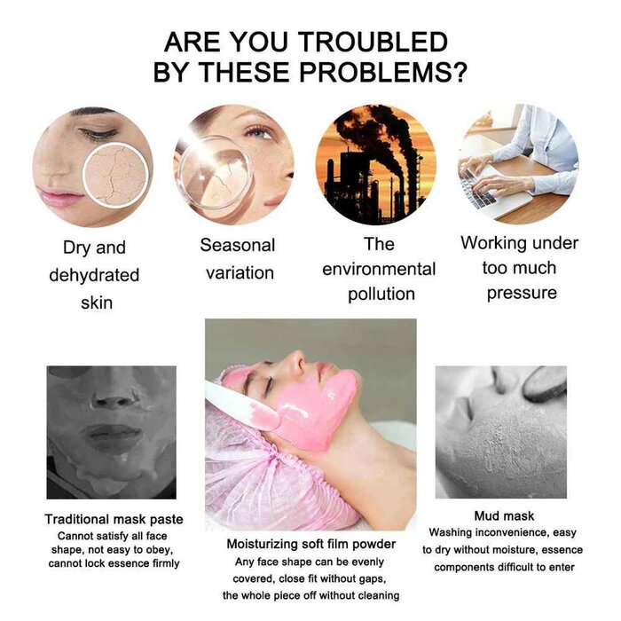 TONISABERY 3 pack 20g Soft Mask Powder Mask Powder Moisturizing