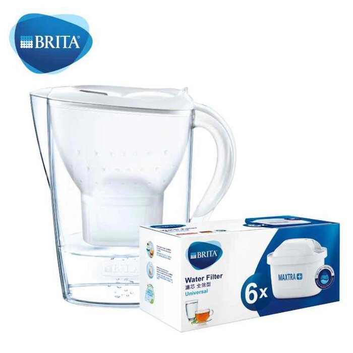 Brita Marella Maxtra+ Filter Jug 2.4L With 2 Filters Blue