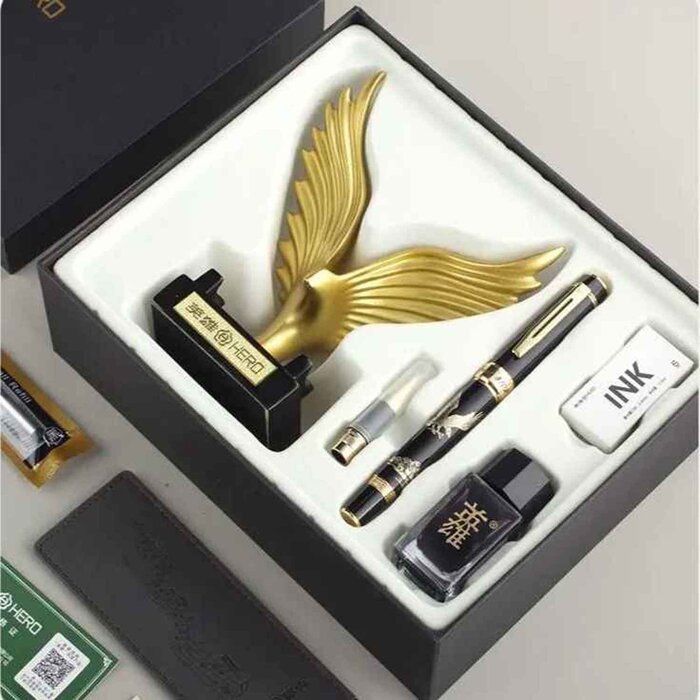 Hero HERO 8102 Eagle Fountain Pen (Black) Fixed Size Fixed Size