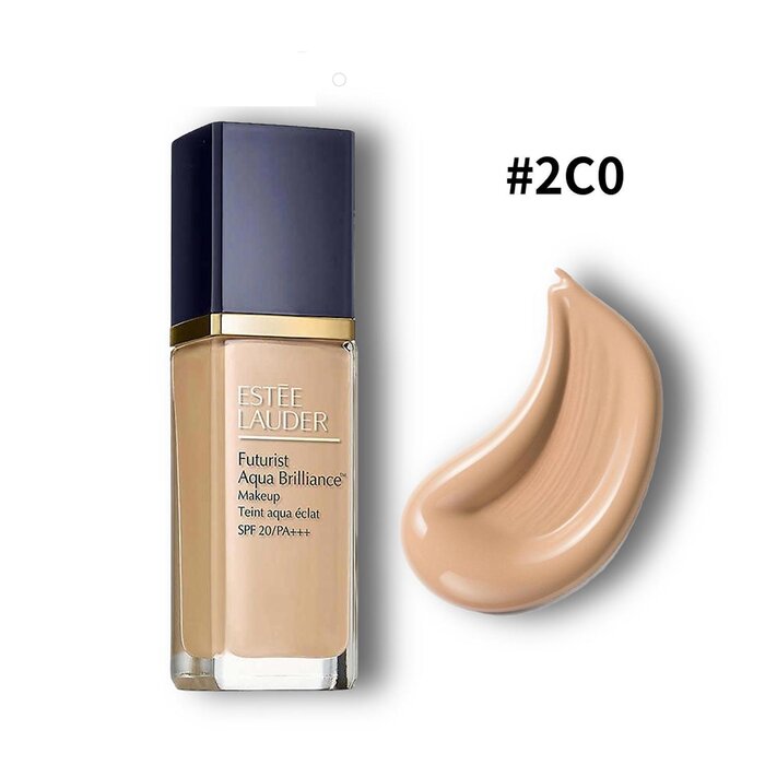 Estee Lauder Futurist Aqua Brilliance Makeup Spf20PA (2C0), 2C0 30ml/1.1oz Foundation & Powder