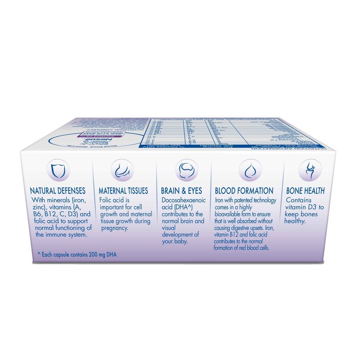 Nestle MOM Vitamins and Minerals with DHA 30 Capsules Maternity