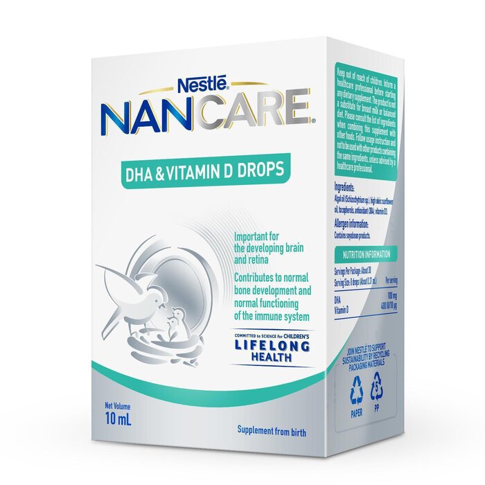 Nestle NANCARE DHA and Vitamin D Drops 10 ml 10 ml - Breast-Feeding ...
