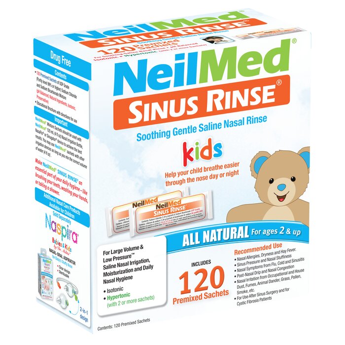 NeilMed SINUS RINSE Paediatric Sachets 120 packets Ear Nose & Throat