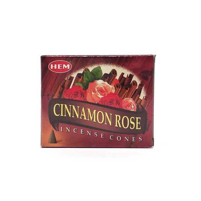 HEM (Buy 1 Get 2 Free)CINNAMON ROSE Incense Cone Natural India Handmade meditating cones HCONE