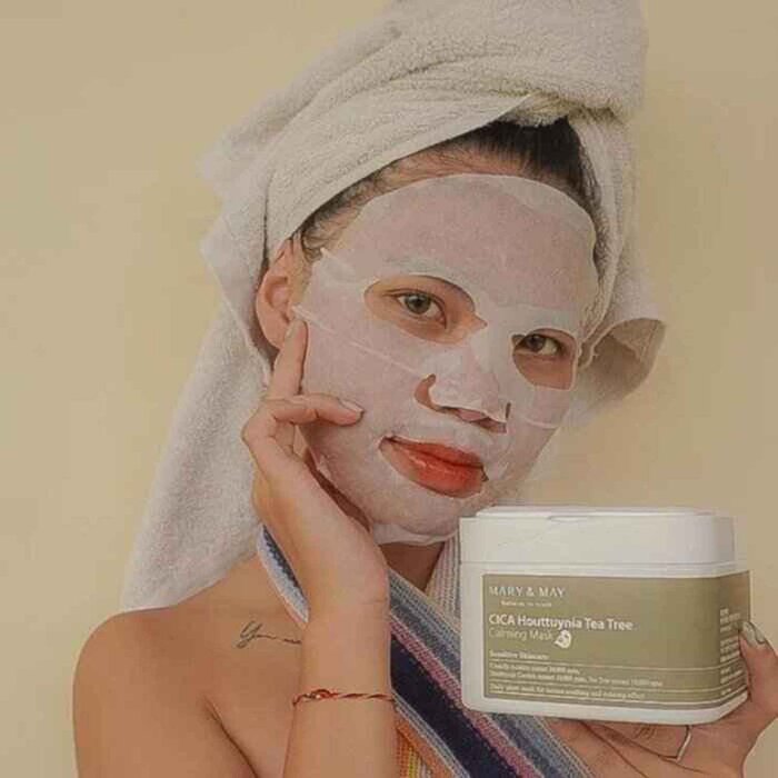 Mary May Cica Houttuynia cordata Tea Tree Calming Mask Pack