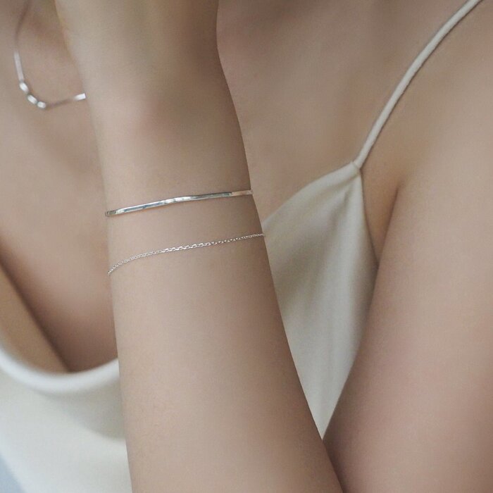보석류 eclater jewellery Marye Double Chain Bracelet 33cmProduct Thumbnail