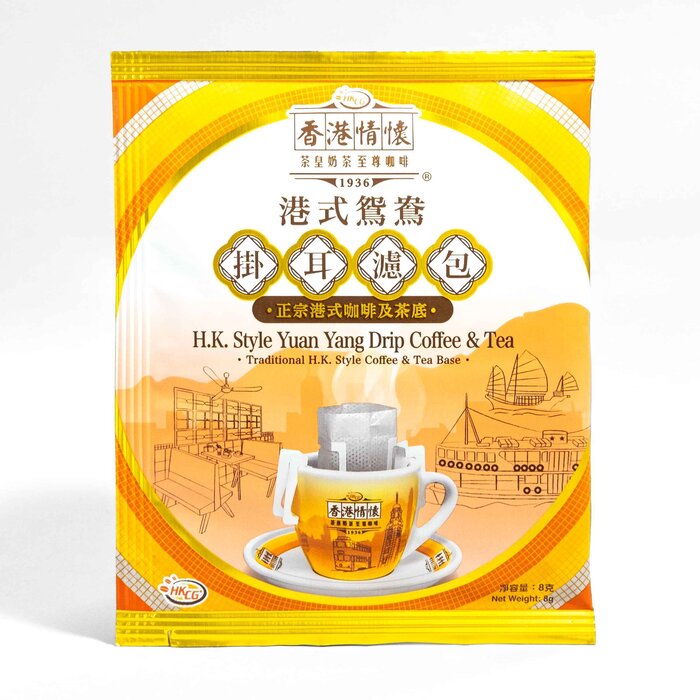 H.K. Style Yuan Yang Drip Coffee & Tea, Orange 8g x 8 Cups Food