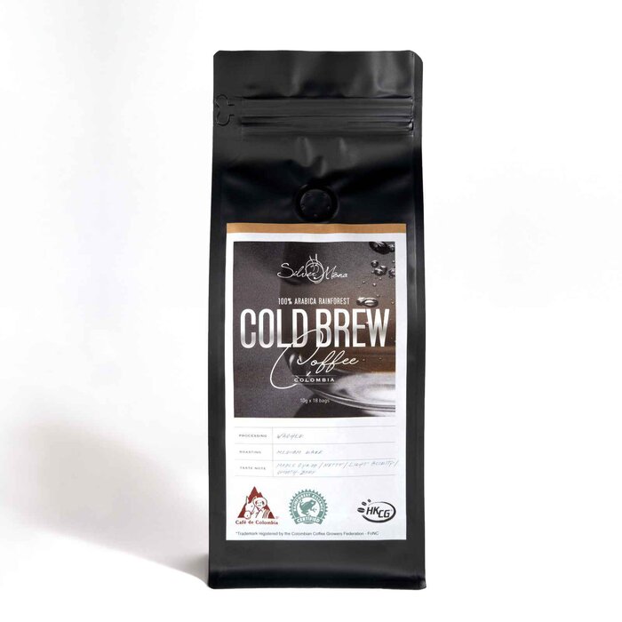 Silver Mona Rainforest Cold Brew Coffee, Black 10g x 18 bags - Food ...