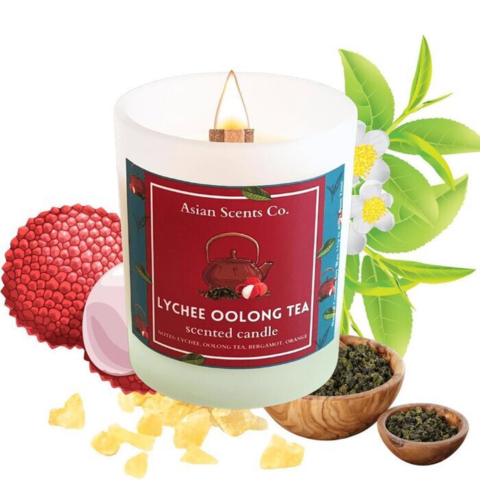 Asian Scents Co. Lychee Oolong Tea Scented Candle 160grams Candles