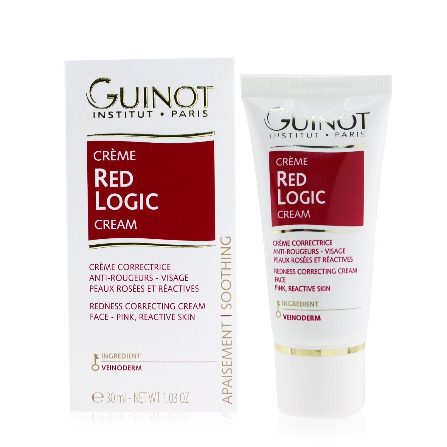 Guinot Red Logic Κρέμα Προσώπου Για Ερεθισμένη και Δυσανεκτική Επιδερμίδα 30ml/1.03oz