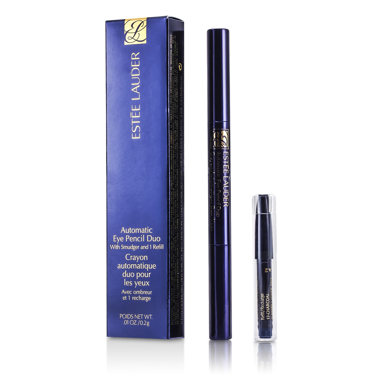 Estee Lauder ดินสอเขียนคิ้ว Automatic Eye Pencil Duo W/Smudger & Refill 0.2g/0.01oz