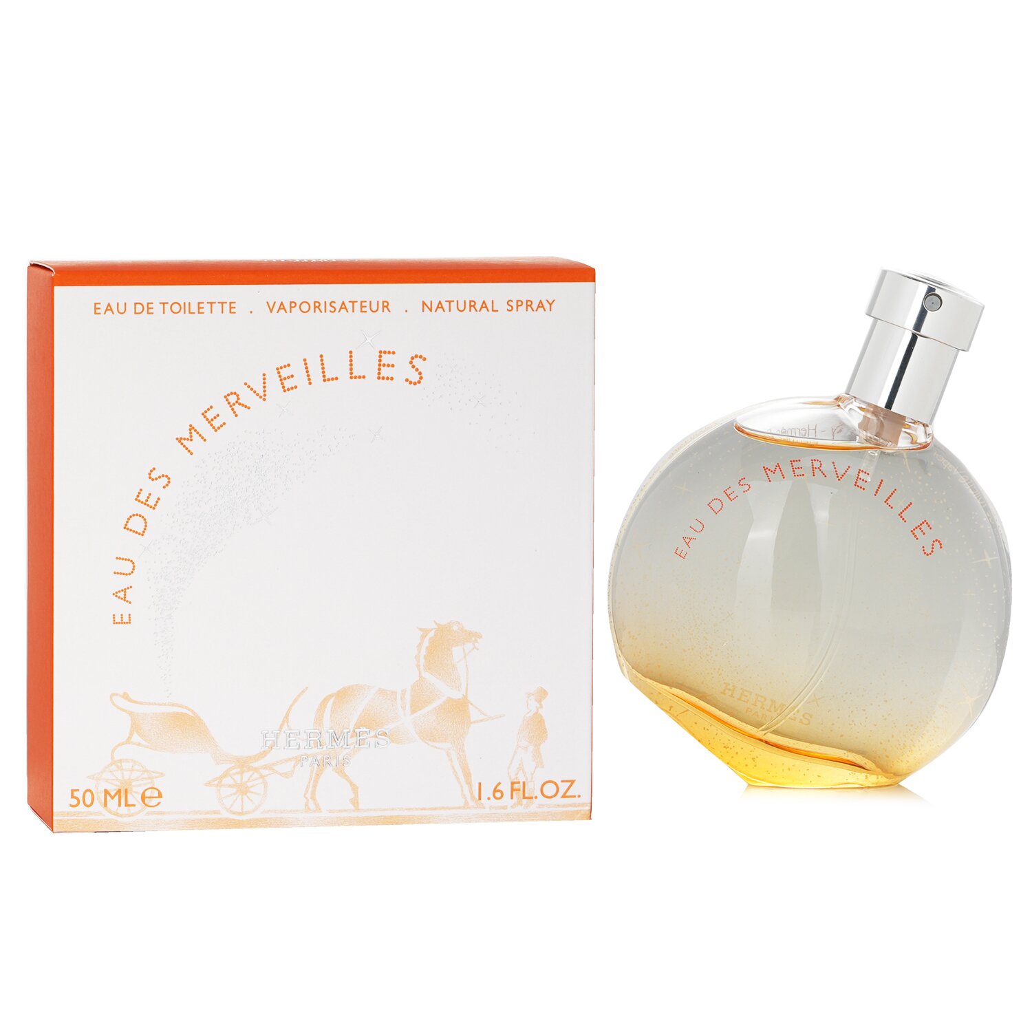 Hermes 愛馬仕 Eau Des Merveilles 橘采星光女性淡香水 50ml/1.6oz