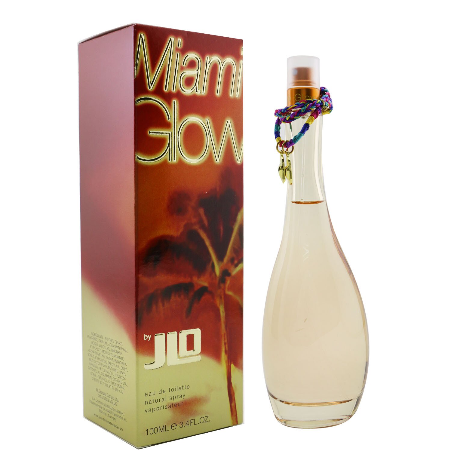 J. Lo Miami Glow Eau De Toilette Spray 100ml/3.4oz