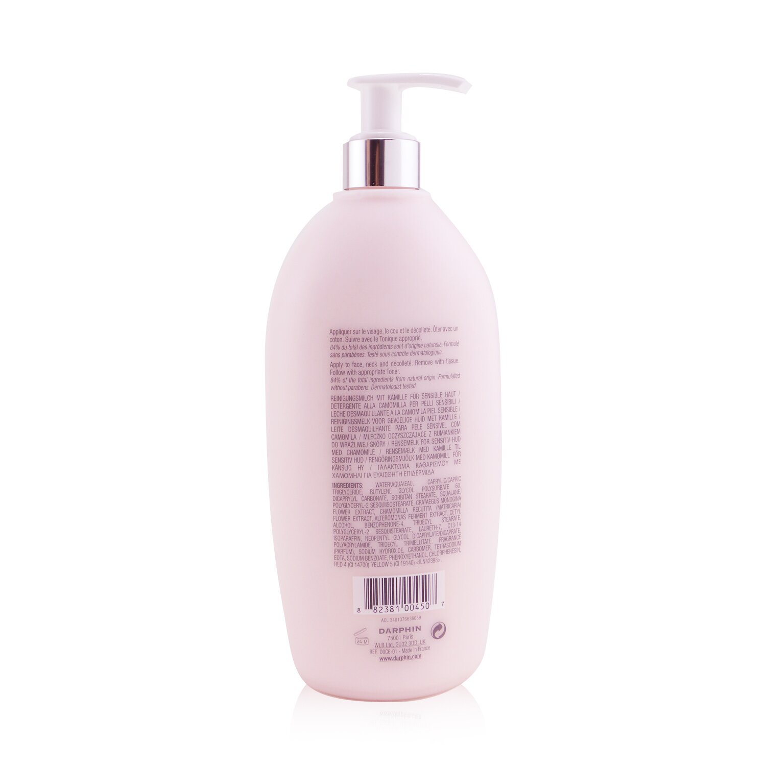 Darphin Intral na Gatas na Panlinis - Pansensitibong Balat (Pansalon ang Laki) 500ml/16.9oz