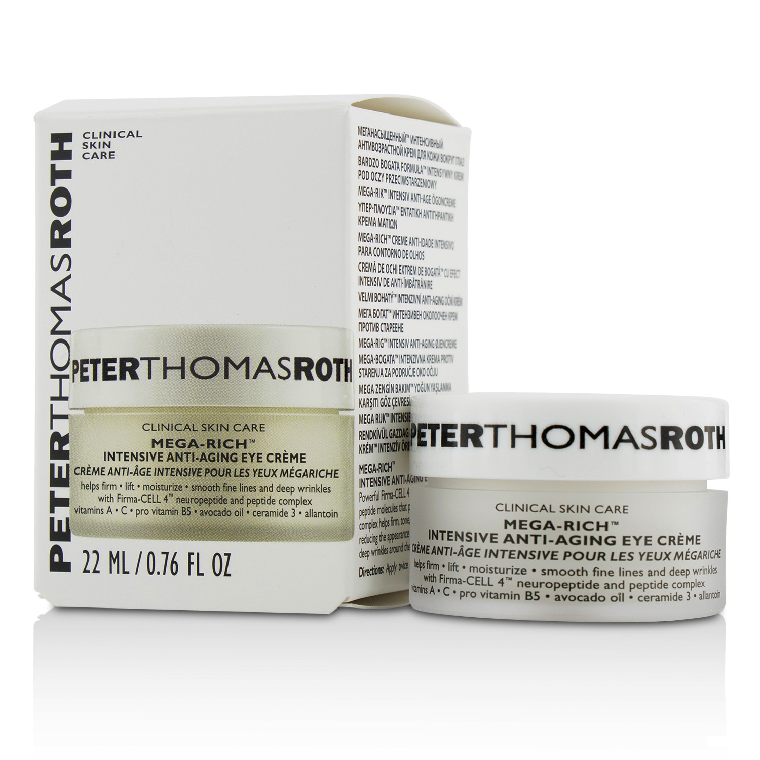 Peter Thomas Roth Mega Rich Intensive Anti-Aging Cellular Cream para sa Mata 22g/0.76oz