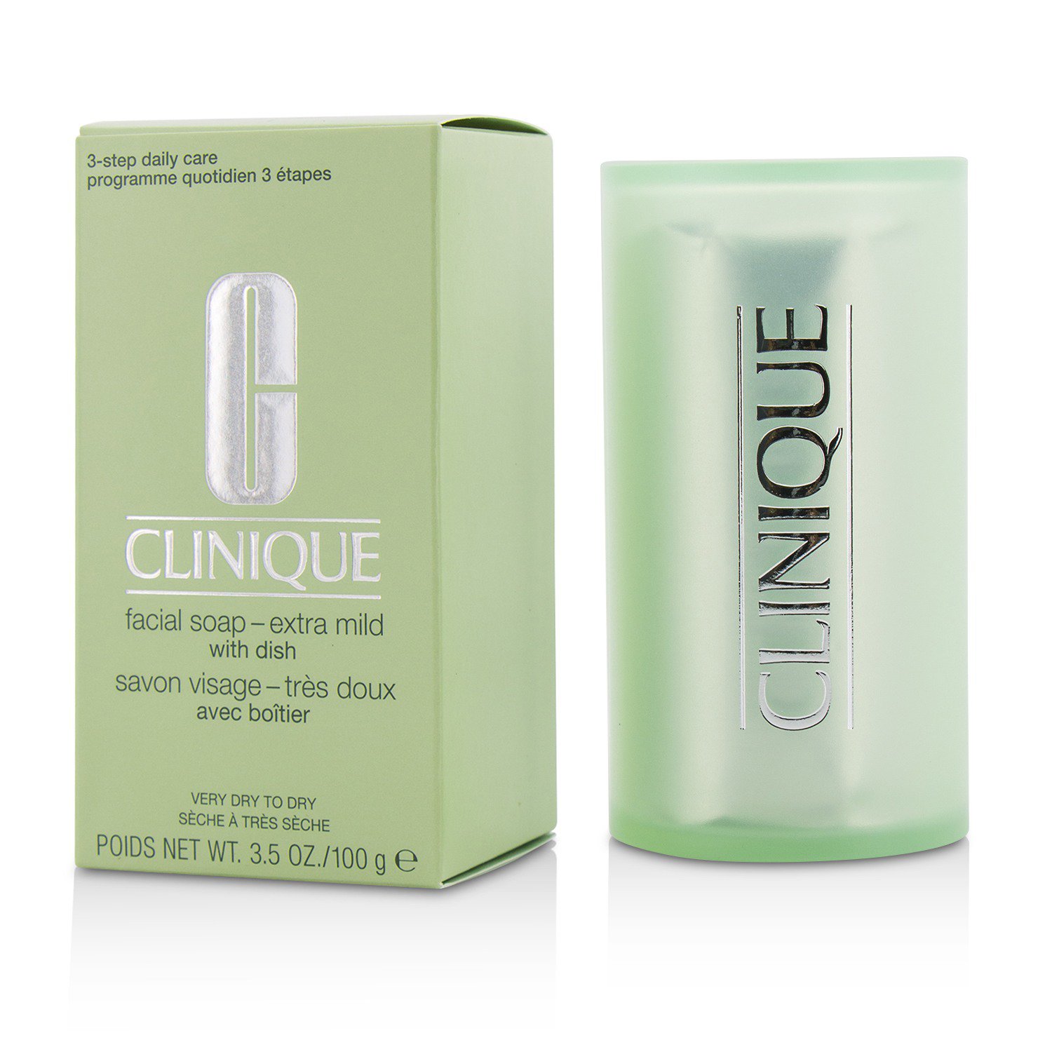 Clinique Facial Soap - Extra Mild (With Dish) 100g/3.5oz