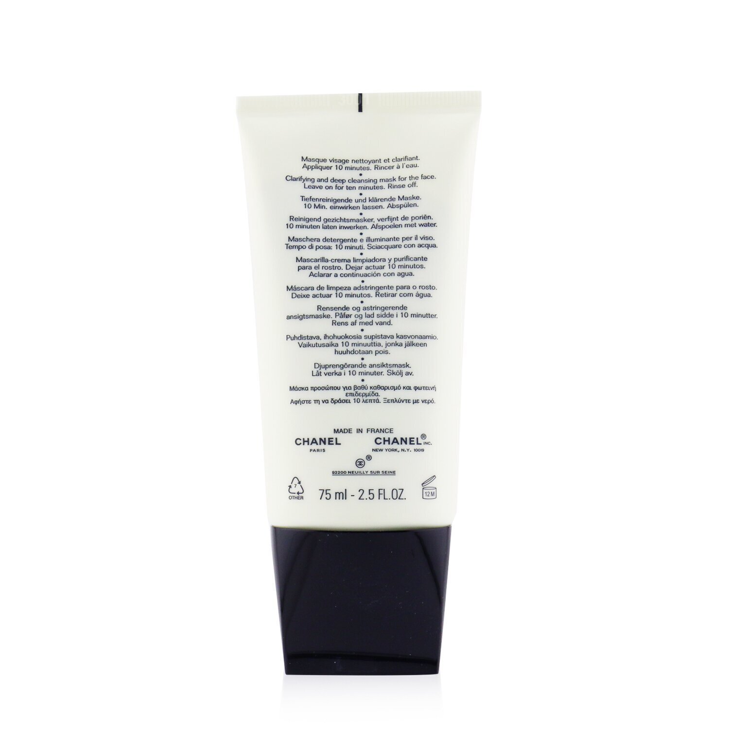 Chanel Precision Masque Destressant Purete Purifying Mácara Anti-estres pieles Grasas 75ml/2.5oz