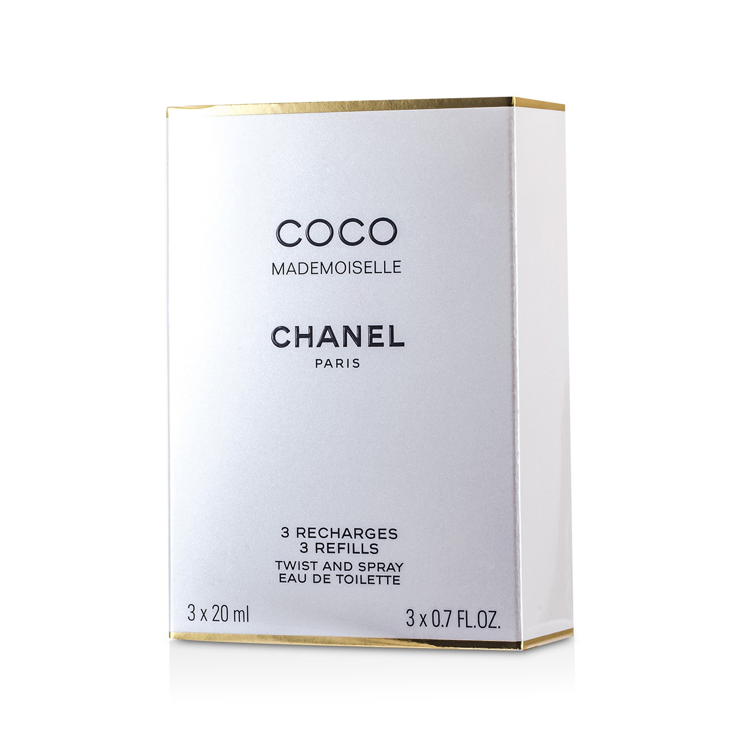 Chanel สเปรย์น้ำหอม Coco Mademoiselle Twist & Spray EDT ขนาดเติม 3x20ml/0.7oz