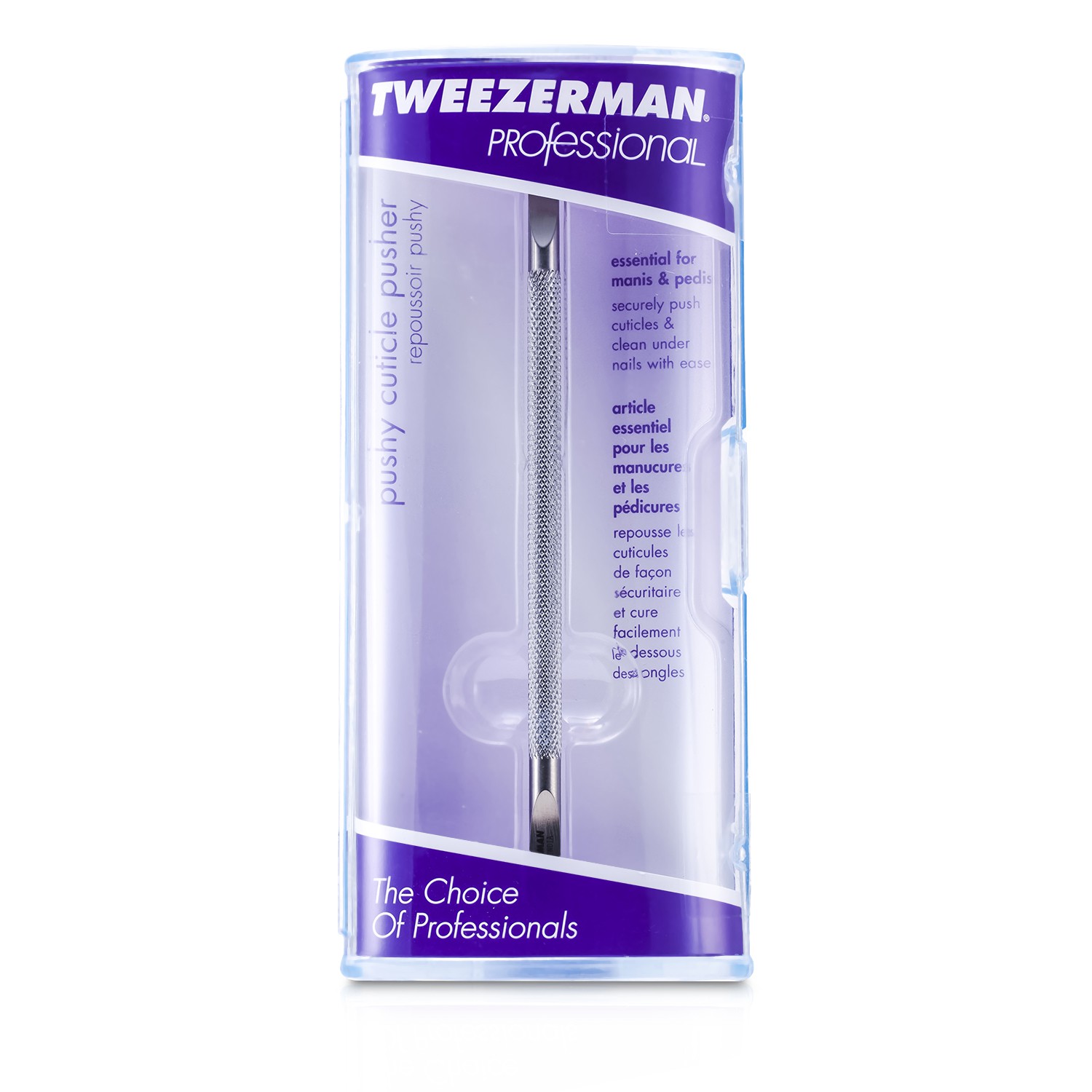 Tweezerman Profesjonalny spychacz do skórek paznokci ze stali nierdzewnej Professional Stainless Steel Pushy Cuticles Pusher Picture Color