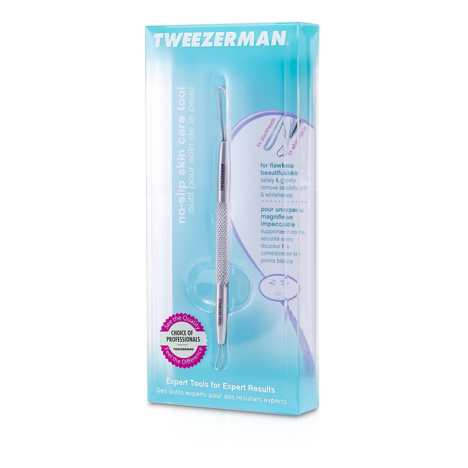 Tweezerman Łopatka do usuwania zaskórników No Slip Skin Care Tool Picture Color