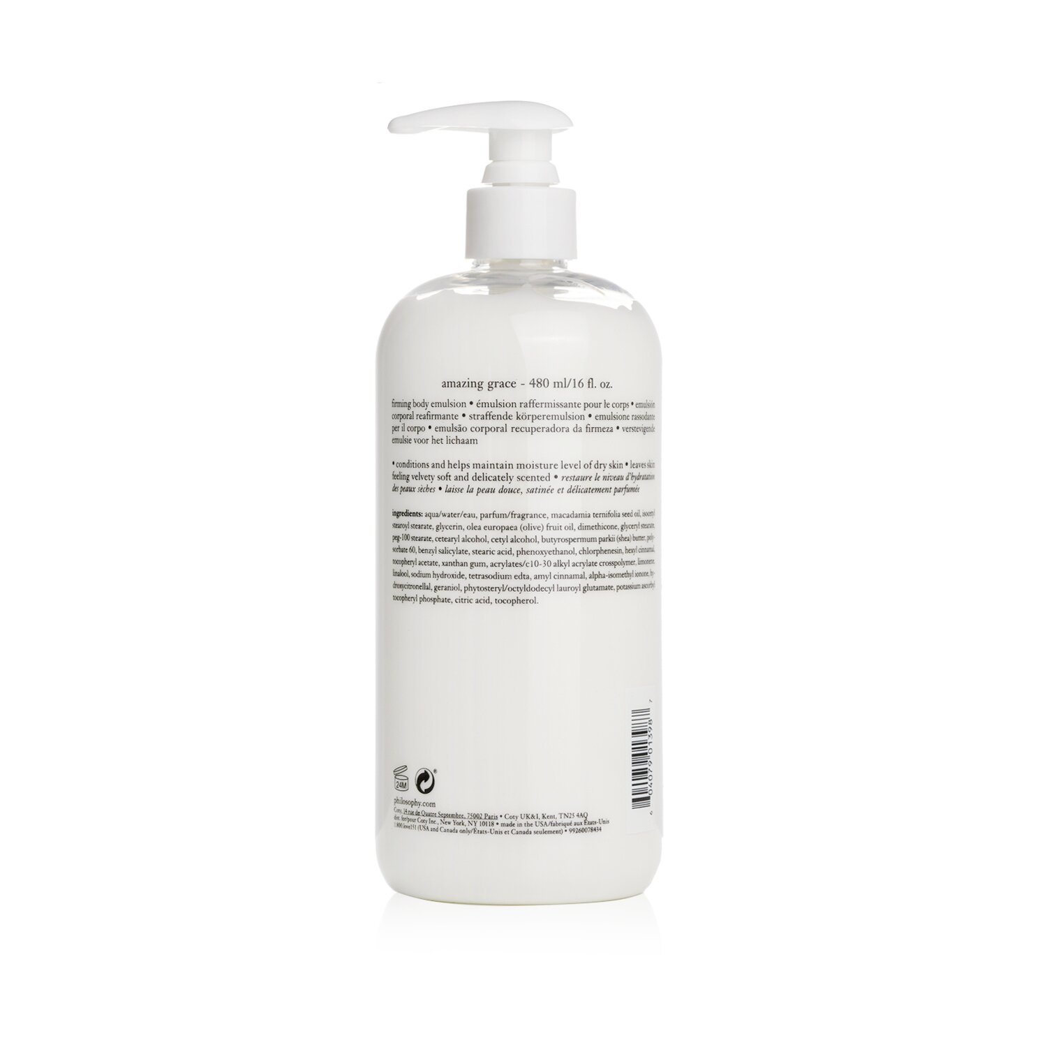 Philosophy Amazing Grace lõhnaga pinguldav kehaemulsioon 480ml/16oz