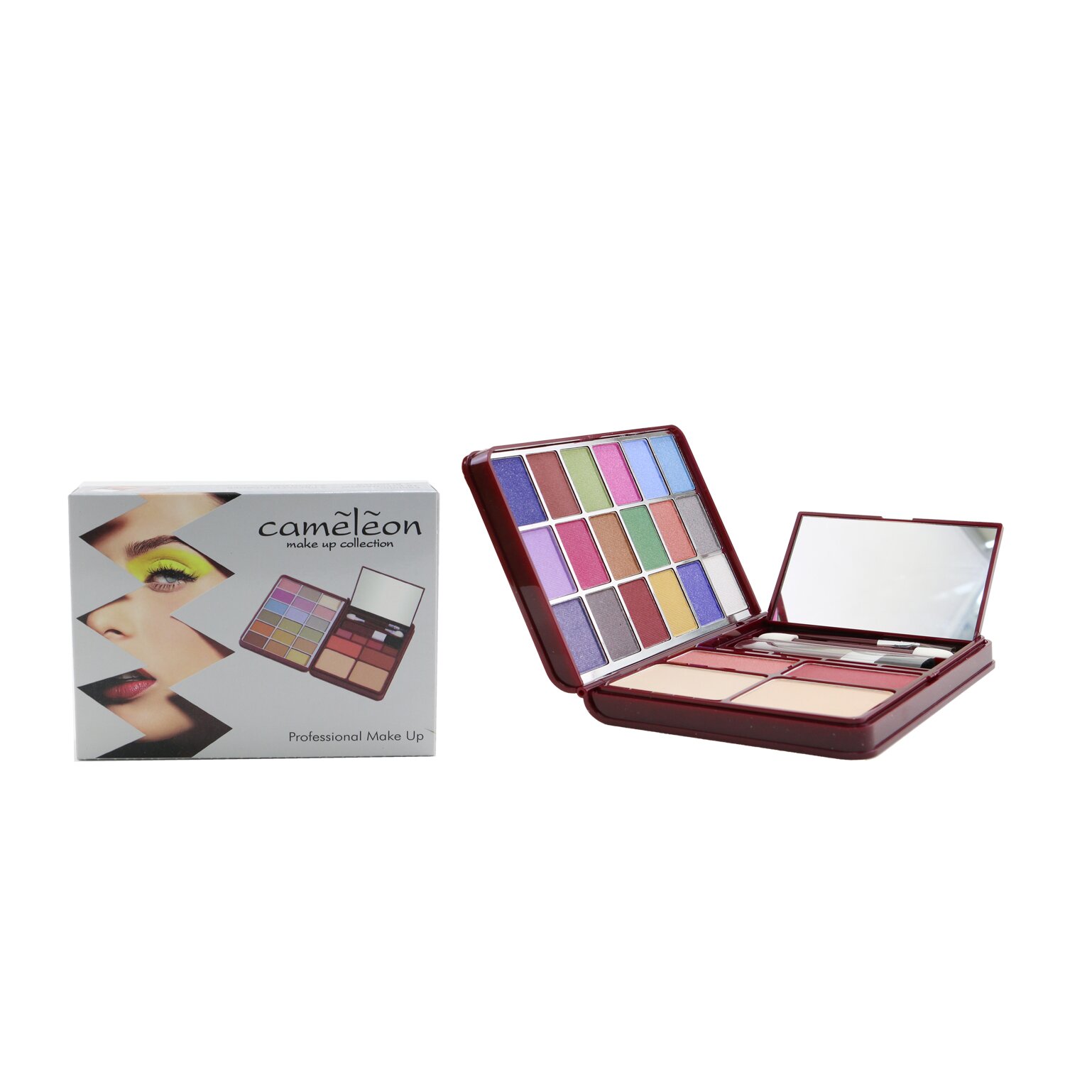 Cameleon Set Maquillaje G0139 (18x Sombras de Ojos 2x Rubores, 2x Polvos Compactos, 4x Brillos de Labios) Picture Color