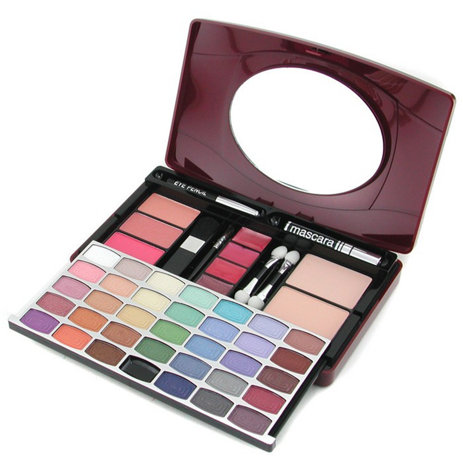 Cameleon Set Maquill G1688 ( 34xSombra de Ojos, 3xRubores, 2xPolvos Compactos, 1xMáscara, 4xBrillos de Labios, 1xLápiz de Ojos, 4xAplicadores) Picture Color