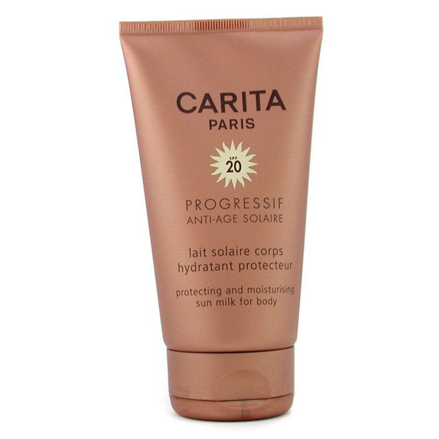 Carita Progressif Protecting and Hidratante Sun Milk for Body SPF 20 Leite protetor solar hidratante. 150ml/5oz