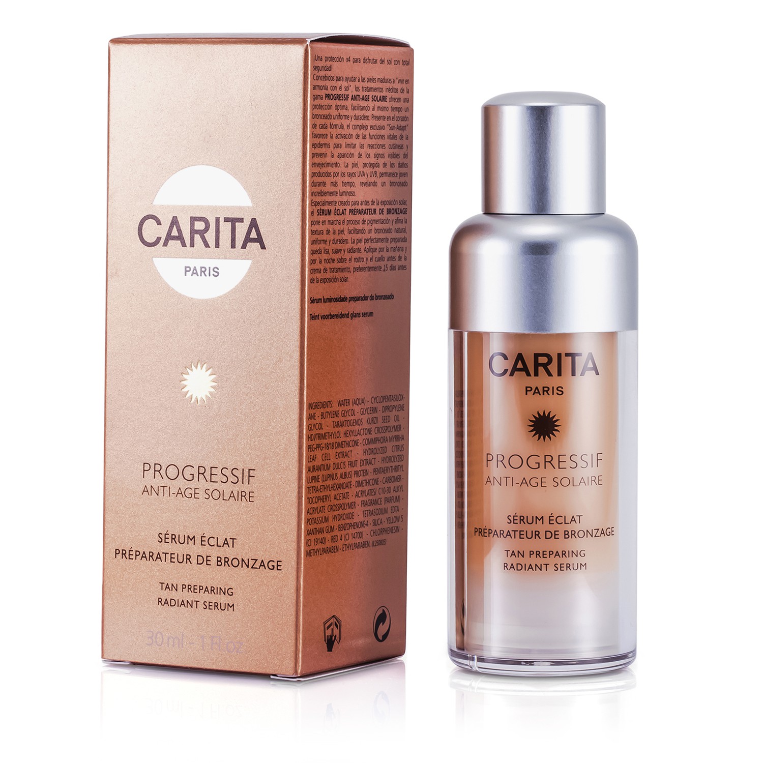 Carita Progressif Anti-Age Solaire Tan Preparing Radiant Serum 30ml/1oz