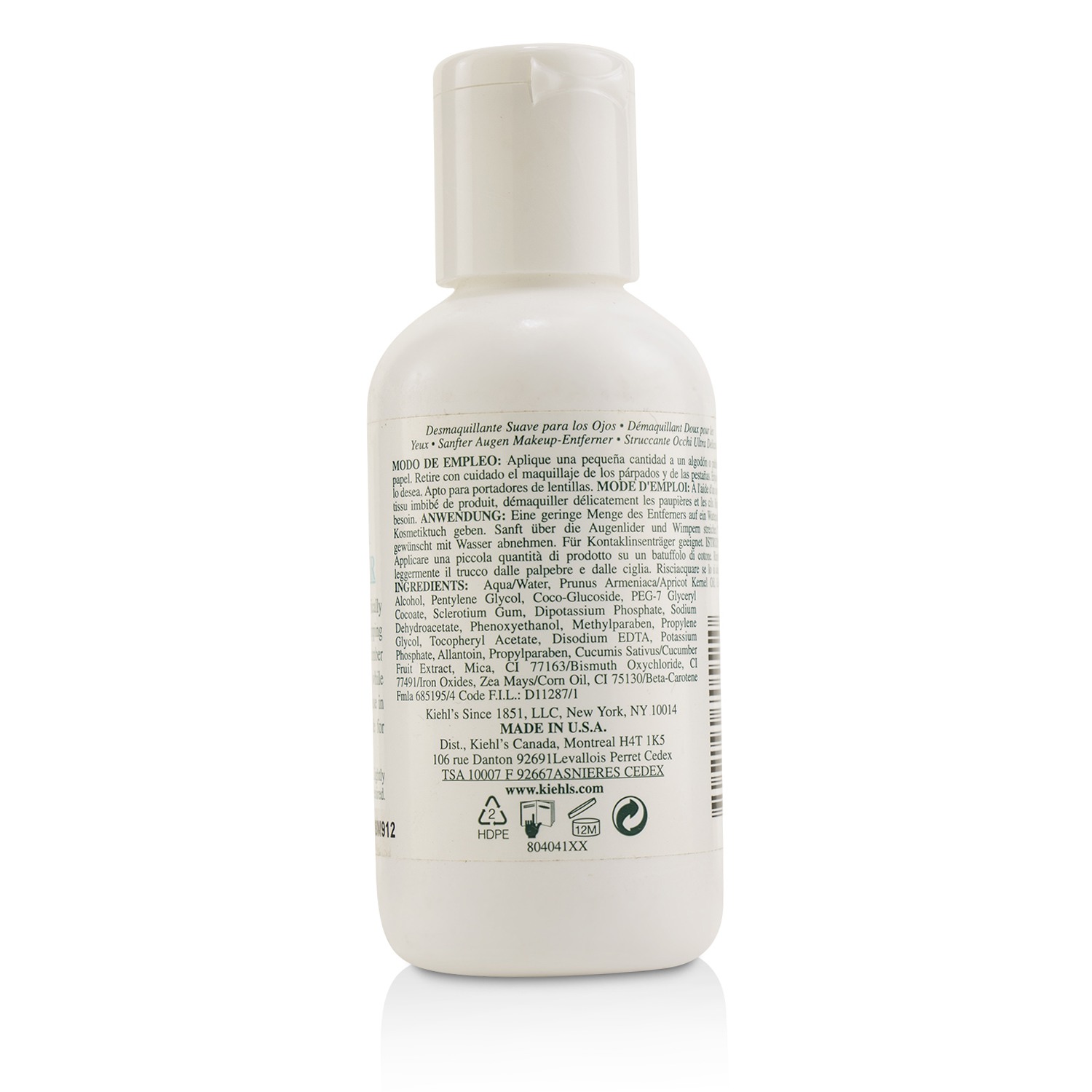 Kiehl's 契爾氏 極輕柔眼部卸妝乳 Supremely Gentle Eye Makeup Remover 125ml/4.2oz