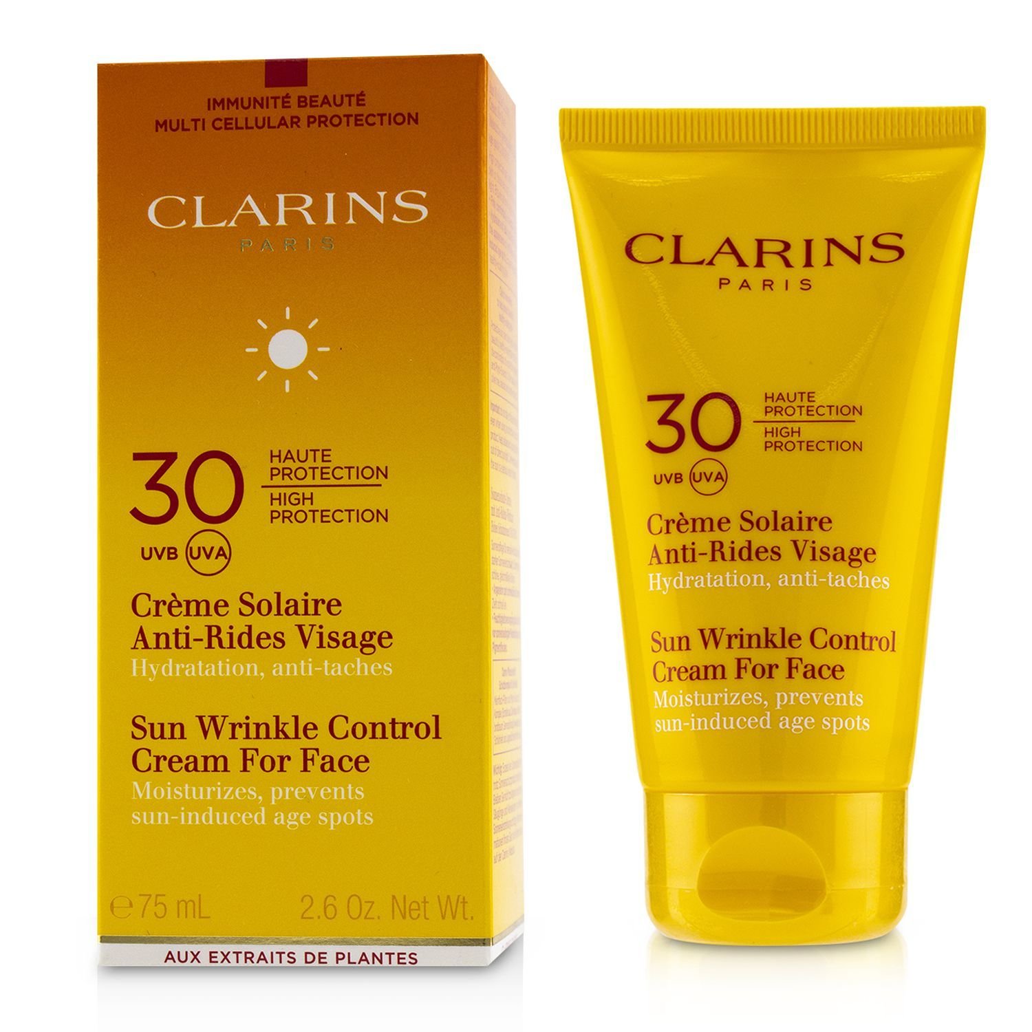 Clarins Sun Wrinkle Control Cream Very High Protection SPF30 - For Sun Sensitive Skin 75ml/2.7oz