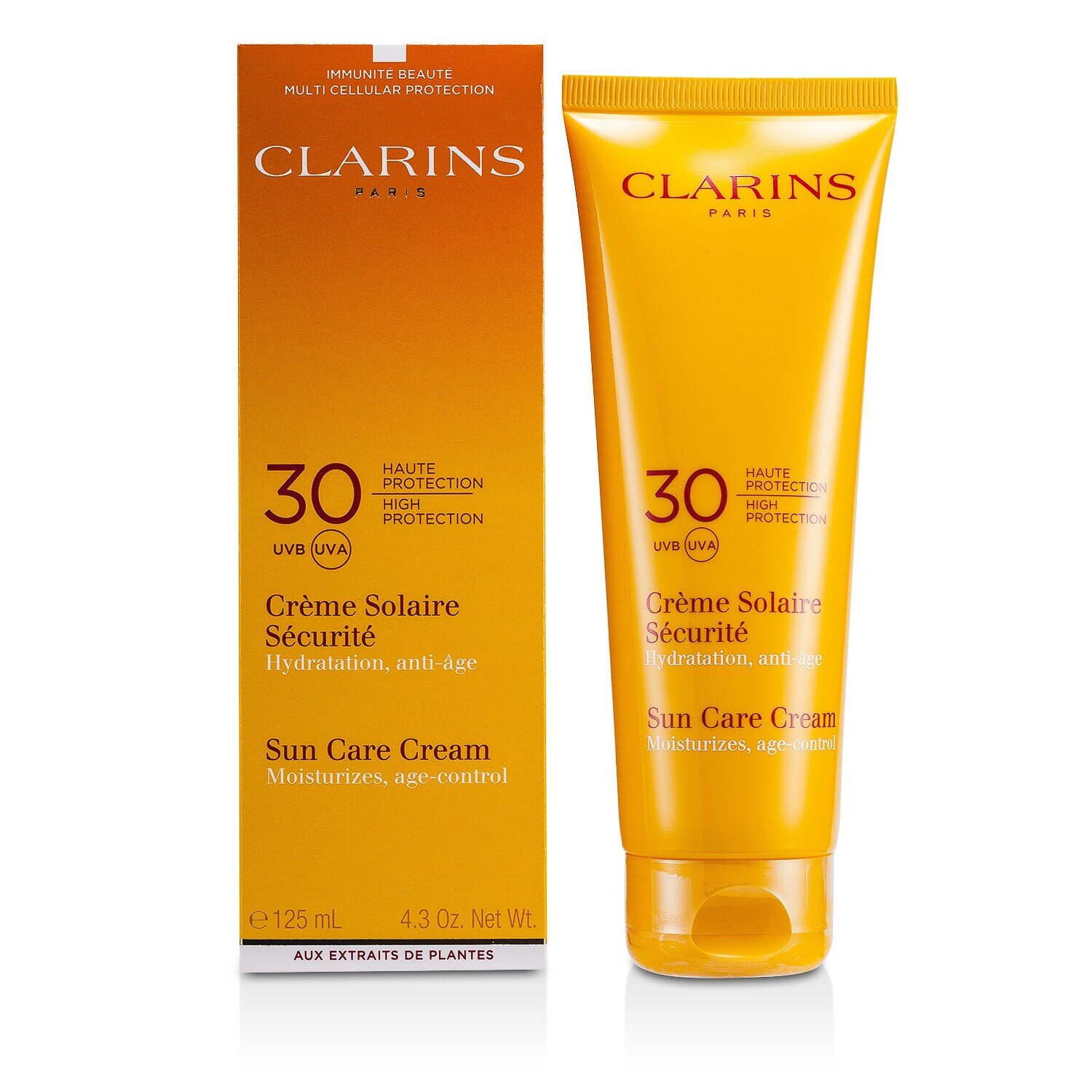 Clarins Filtro Solar Creme High Protection SPF30 ( para Sun-Sensitive Pele ) 125ml/4.4oz