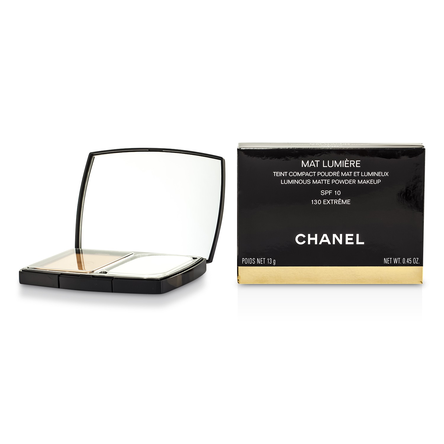 Chanel Mat Lumiere Luminous Matte Polvos Maquillaje SPF10 13g/0.45oz