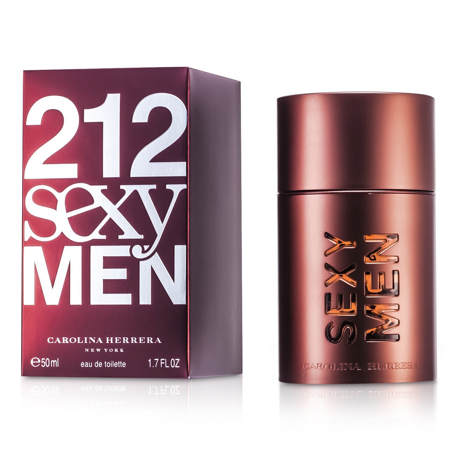 Carolina Herrera สเปรย์น้ำหอม 212 Sexy Men EDT 50ml/1.7oz